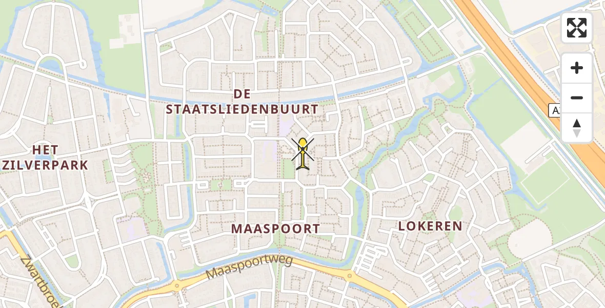 Routekaart van de vlucht: Lifeliner 3 naar 's-Hertogenbosch