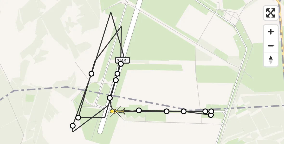 Routekaart van de vlucht: Politiehelikopter naar Arnhem, Zinkgat