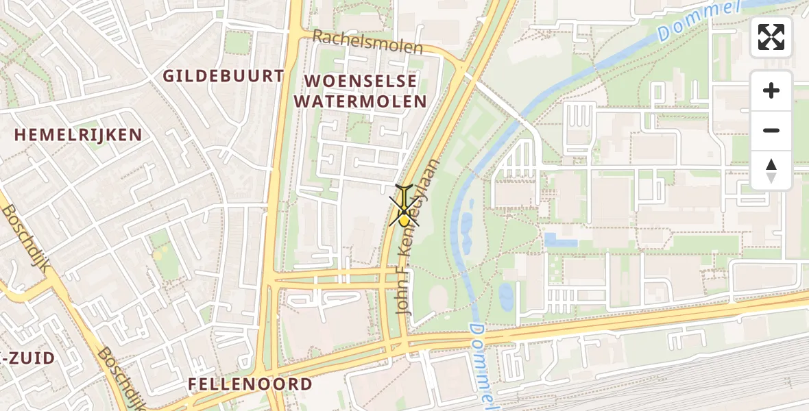 Routekaart van de vlucht: Lifeliner 3 naar Eindhoven