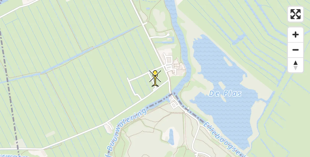 Routekaart van de vlucht: Lifeliner 2 naar Zoeterwoude