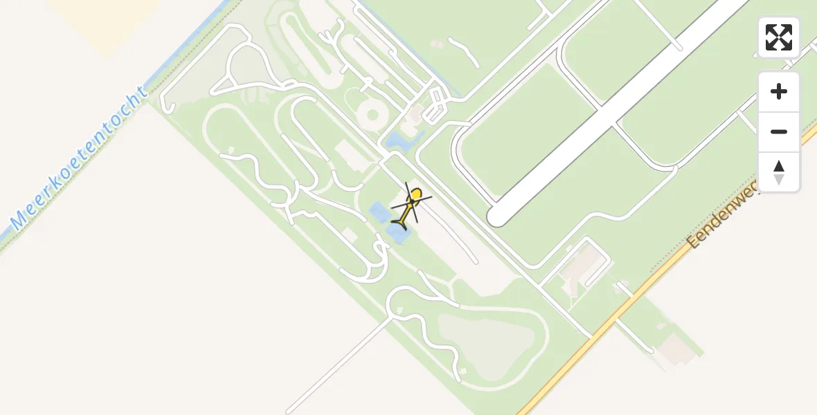 Routekaart van de vlucht: Ambulancehelikopter naar Lelystad