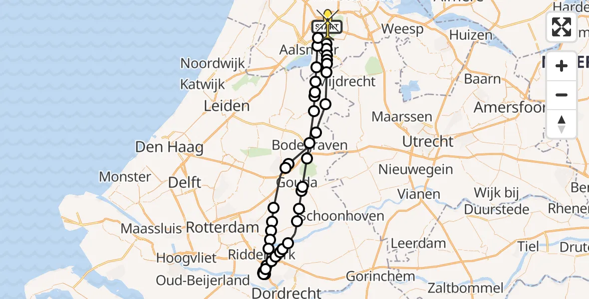 Routekaart van de vlucht: Politieheli naar Schiphol, Snoekbaarsstraat