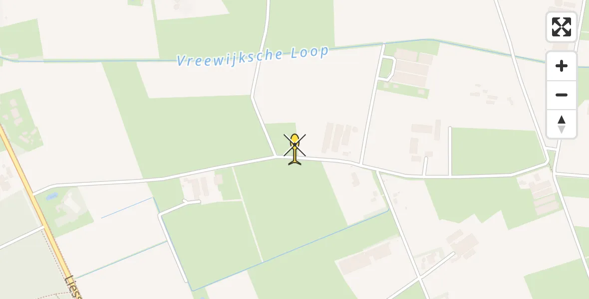 Routekaart van de vlucht: Politieheli naar Deurne