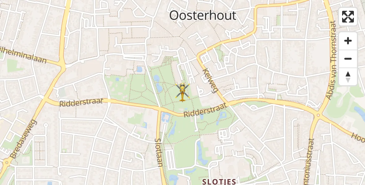 Vluchtroute Traumahelikopter Oosterhout - Oosterhout, 09 september 2024, 08:58