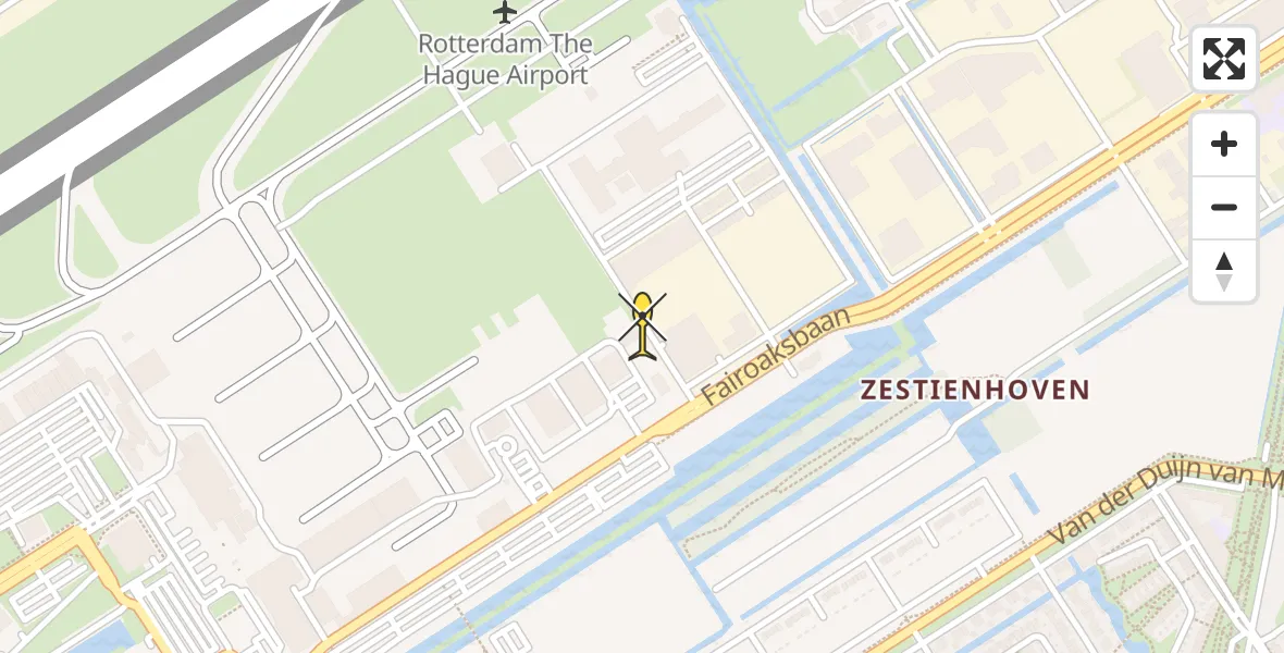 Routekaart van de vlucht: Lifeliner 2 naar Rotterdam The Hague Airport