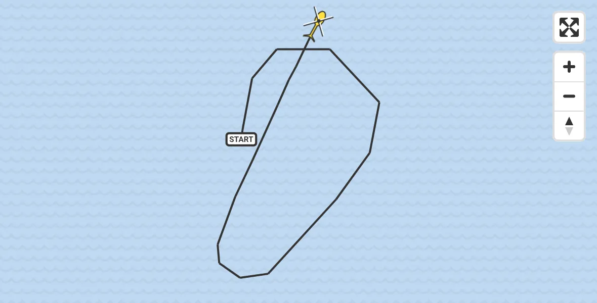 Routekaart van de vlucht: Kustwachthelikopter naar 