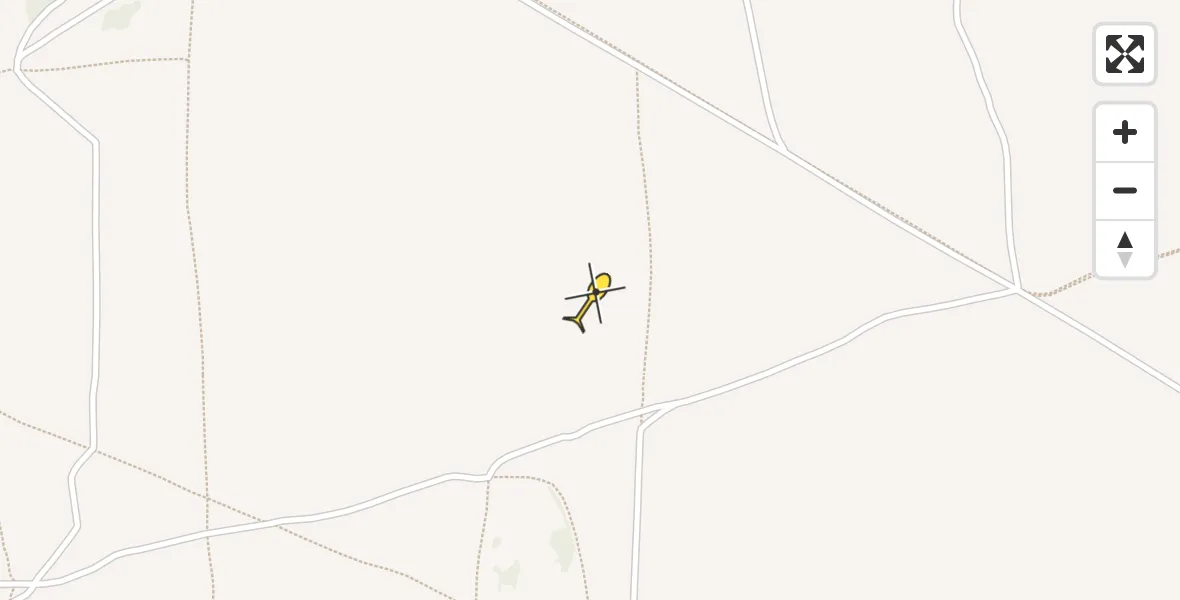 Routekaart van de vlucht: Politiehelikopter naar Ermelo