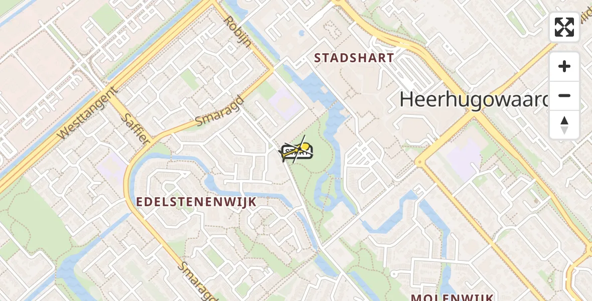 Routekaart van de vlucht: Lifeliner 1 naar Heerhugowaard, L 'exitpad