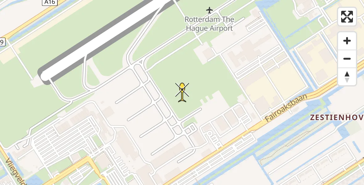 Routekaart van de vlucht: Lifeliner 2 naar Rotterdam The Hague Airport