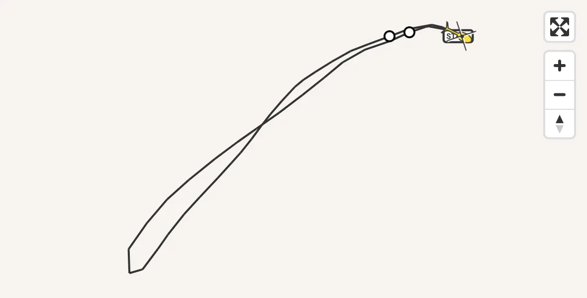 Routekaart van de vlucht: Traumahelikopter naar Sankt Augustin