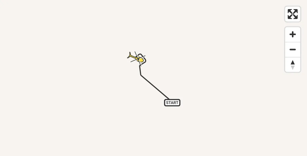 Routekaart van de vlucht: Traumahelikopter naar Sankt Augustin