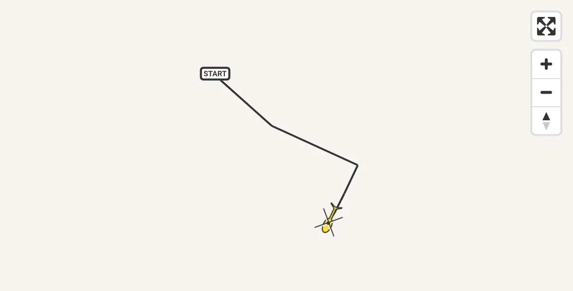 Routekaart van de vlucht: Traumahelikopter naar Sankt Augustin