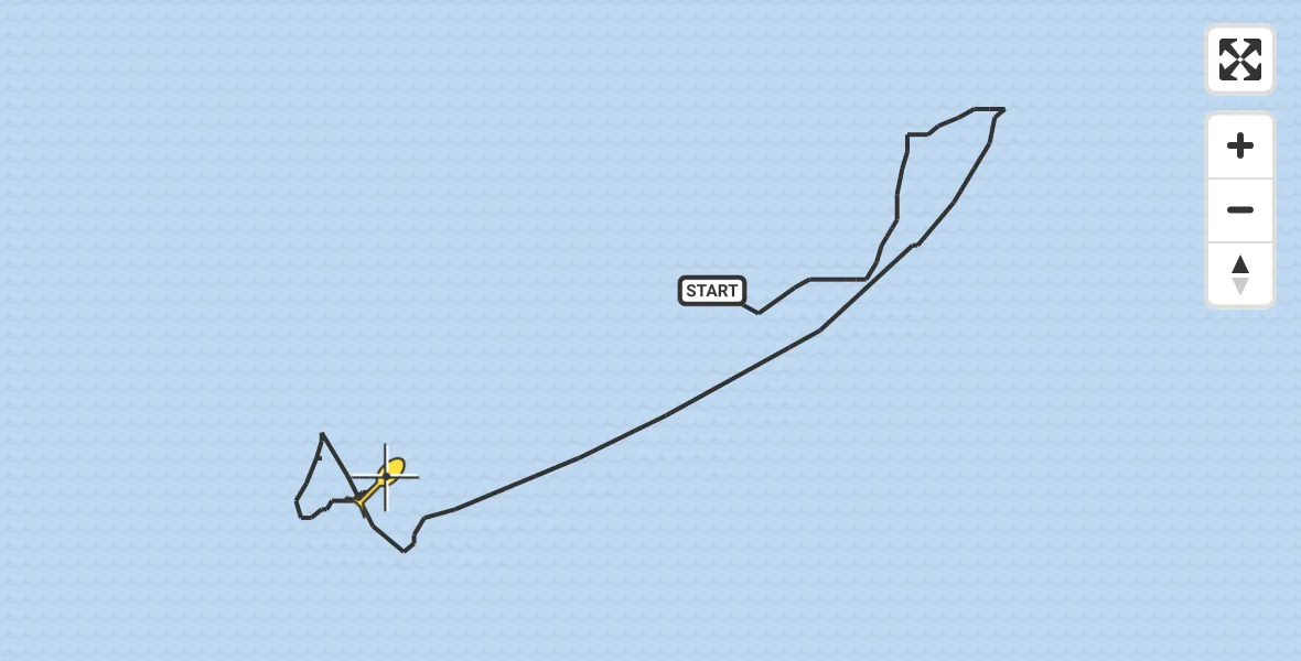 Routekaart van de vlucht: Kustwachthelikopter naar Den Helder, Schulpengat