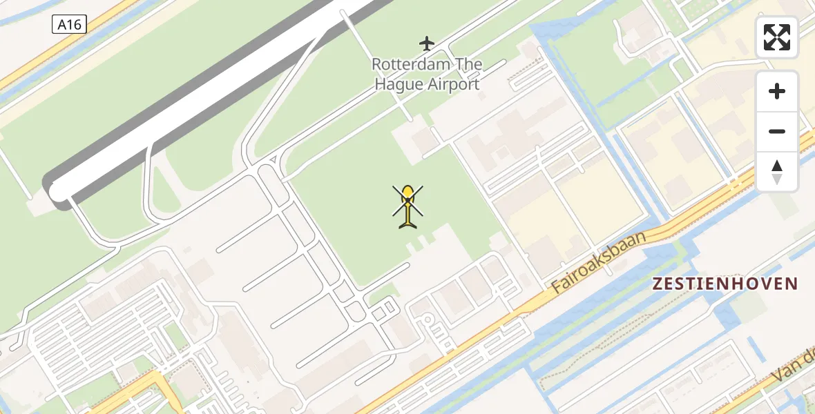 Routekaart van de vlucht: Lifeliner 2 naar Rotterdam The Hague Airport