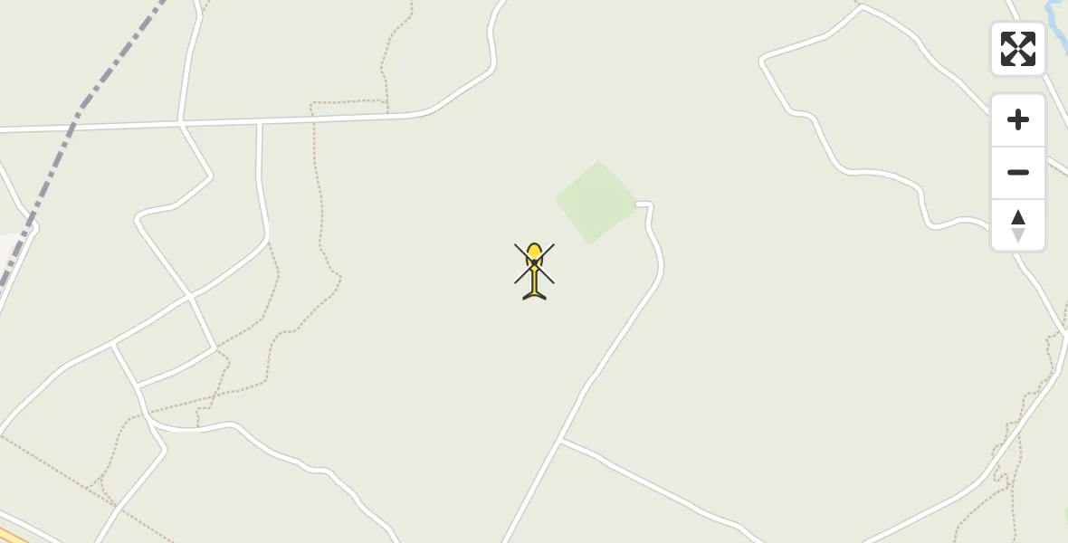 Routekaart van de vlucht: Politiehelikopter naar Ermelo