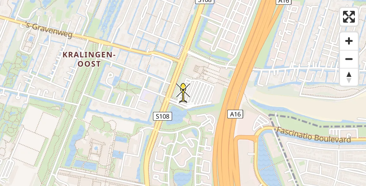 Routekaart van de vlucht: Lifeliner 2 naar Rotterdam