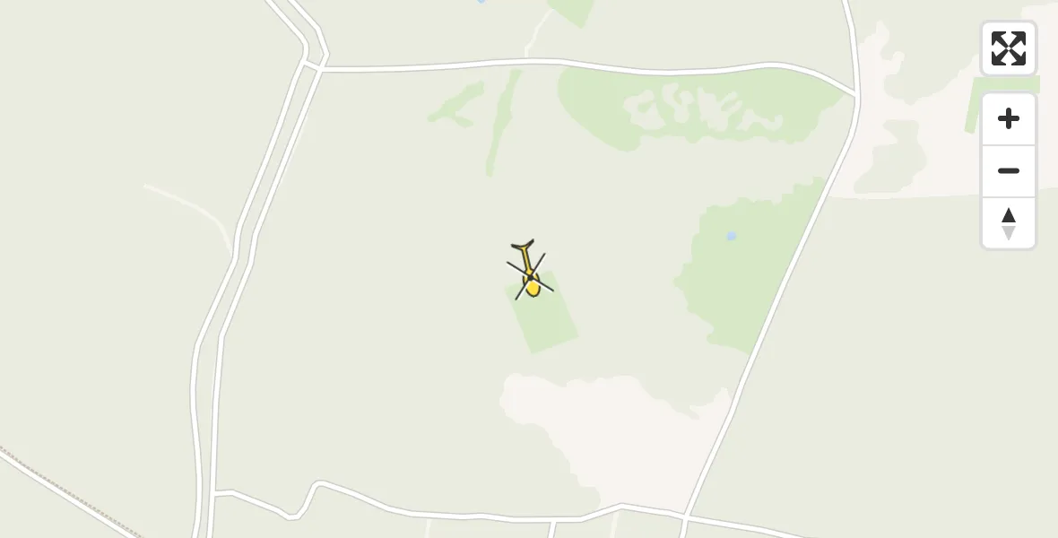 Routekaart van de vlucht: Politiehelikopter naar Elspeet