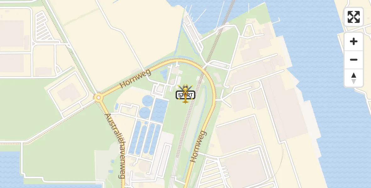 Vluchtroute Traumahelikopter Amsterdam Heliport - Amsterdam Heliport, 10 oktober 2024, 06:05