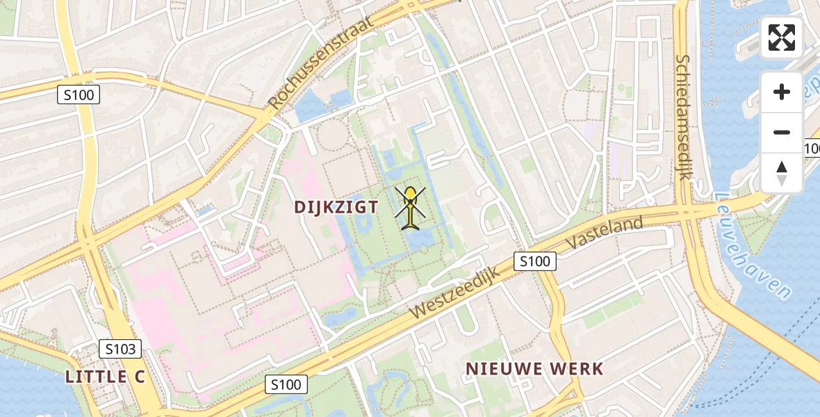 Routekaart van de vlucht: Lifeliner 2 naar Erasmus MC