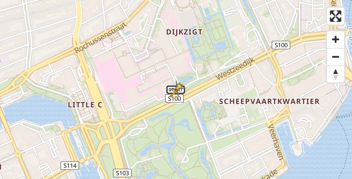 Vluchtroute Traumahelikopter Erasmus MC - Erasmus MC, 10 oktober 2024, 15:40