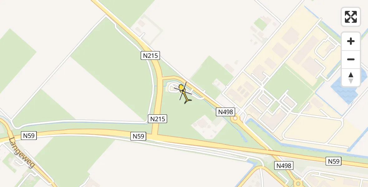 Routekaart van de vlucht: Lifeliner 1 naar Oude-Tonge