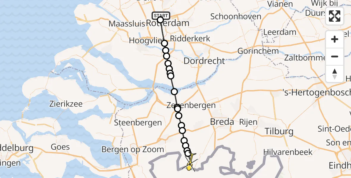 Routekaart van de vlucht: Lifeliner 2 naar Achtmaal, De IJskelder