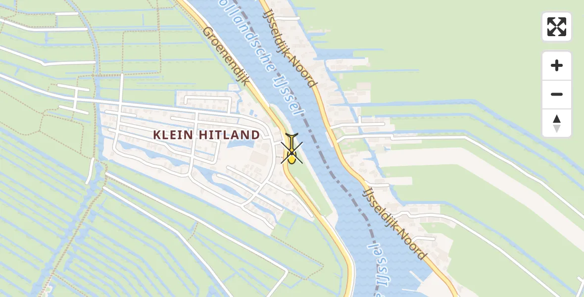 Routekaart van de vlucht: Lifeliner 2 naar Nieuwerkerk aan den IJssel