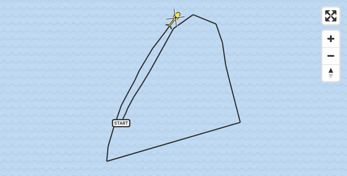 Routekaart van de vlucht: Kustwachthelikopter naar 