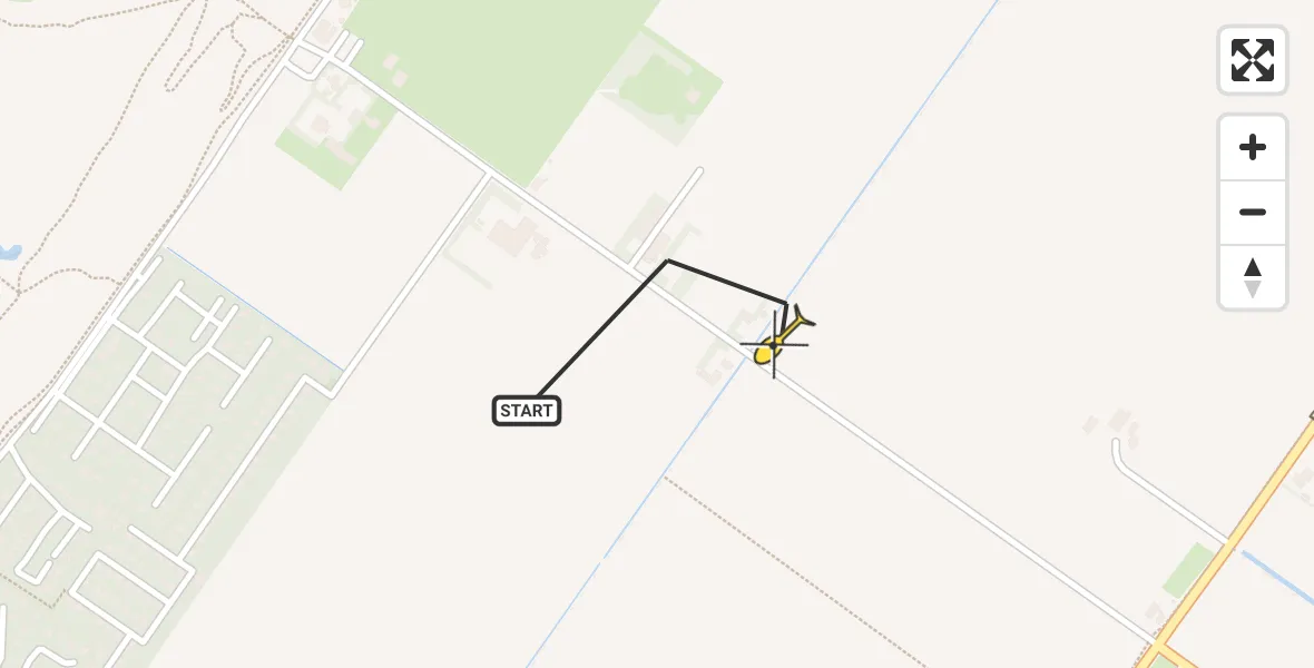 Routekaart van de vlucht: Lifeliner 1 naar Texel International Airport, Slufterweg