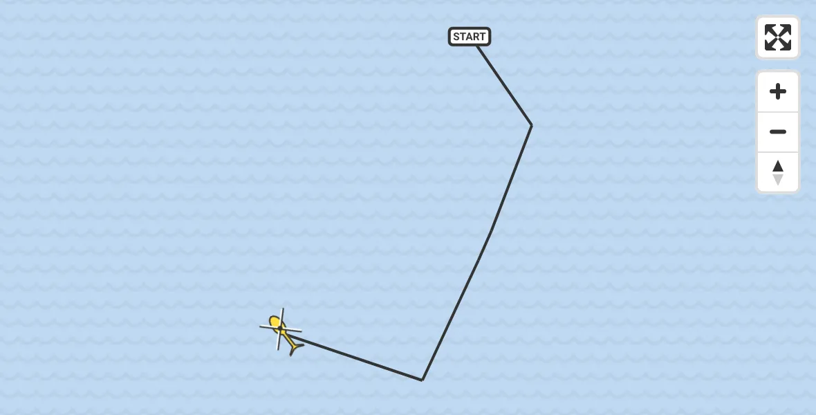 Routekaart van de vlucht: Kustwachthelikopter naar 