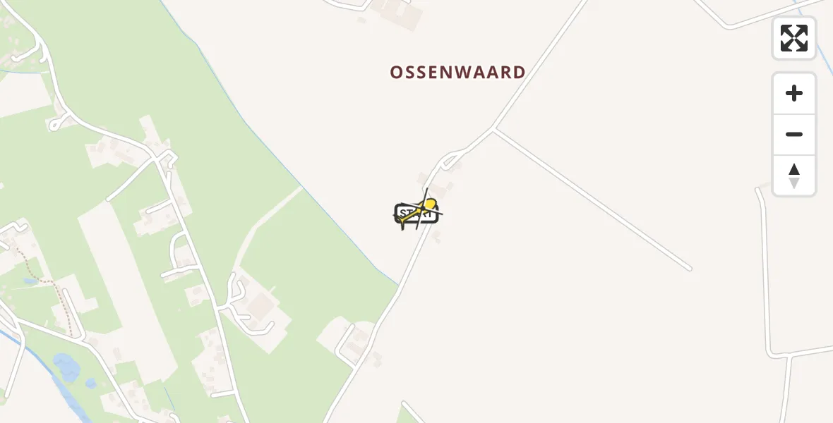 Routekaart van de vlucht: Lifeliner 3 naar Herwen, Ossenwaard