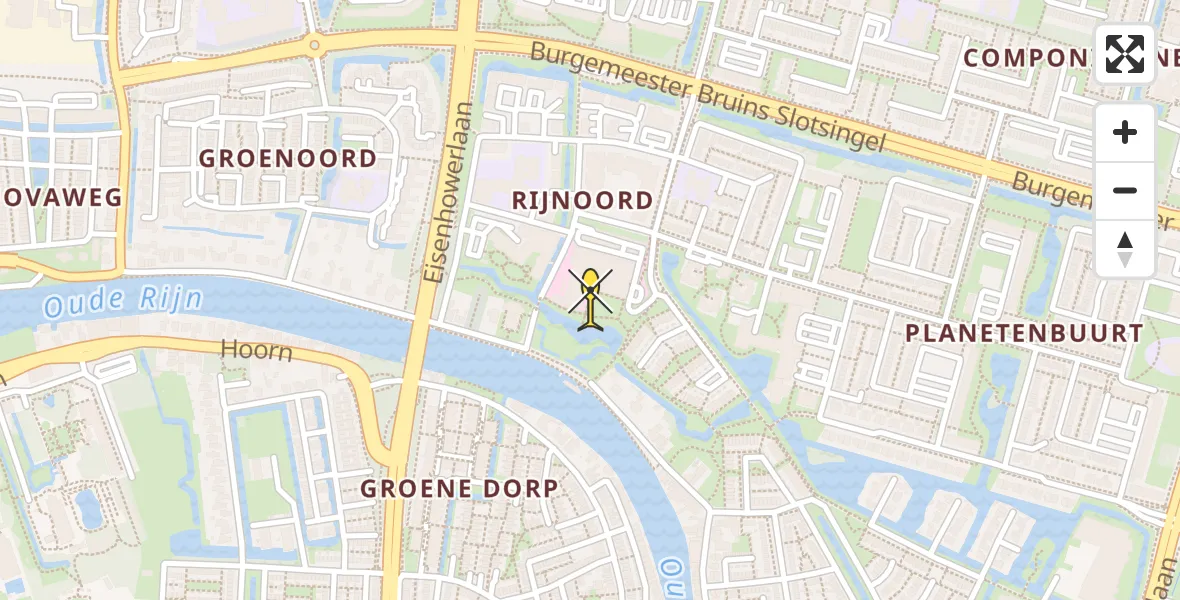 Routekaart van de vlucht: Lifeliner 2 naar Alphen aan den Rijn