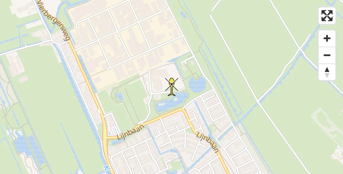 Routekaart van de vlucht: Lifeliner 1 naar Oudewater