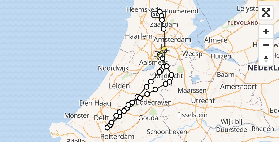 Routekaart van de vlucht: Politieheli naar Schiphol, Poortwachter