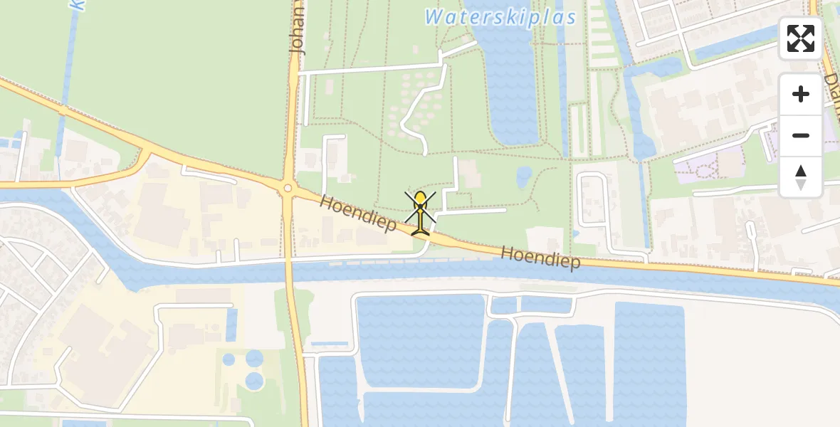 Routekaart van de vlucht: Lifeliner 4 naar Groningen