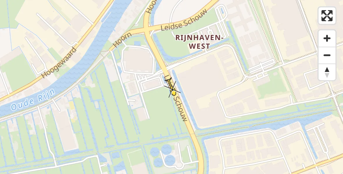 Routekaart van de vlucht: Lifeliner 1 naar Alphen aan den Rijn