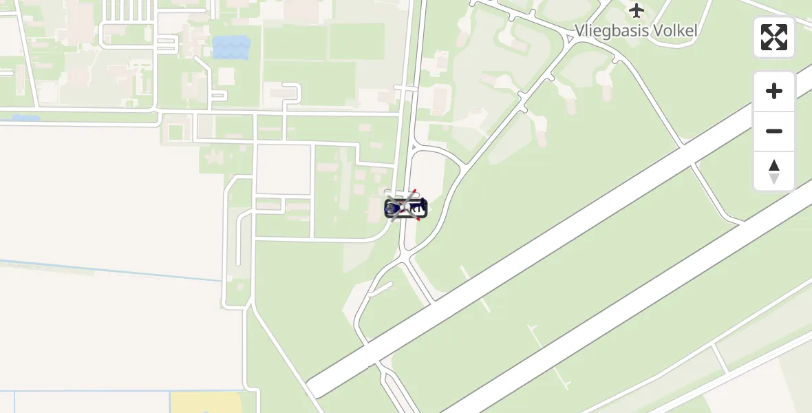 Vluchtroute Politiehelikopter Vliegbasis Volkel - Vliegbasis Volkel, 11 november 2024, 16:39