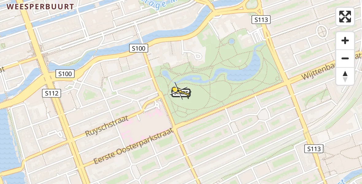 Routekaart van de vlucht: Lifeliner 1 naar Amsterdam, Jaap Kunstbrug