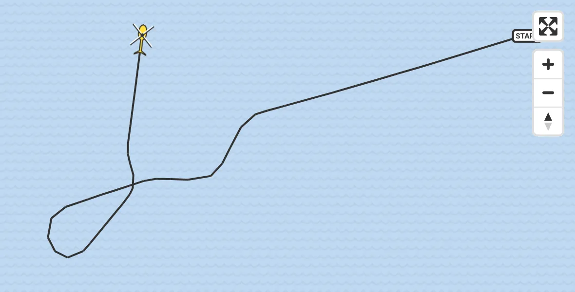 Routekaart van de vlucht: Kustwachthelikopter naar 