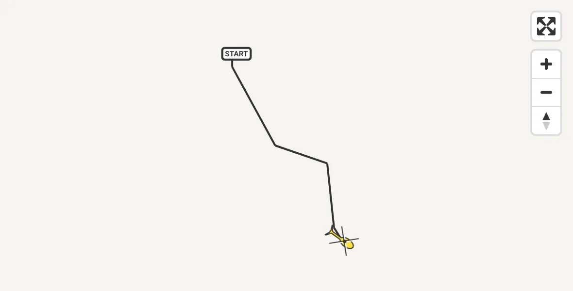 Routekaart van de vlucht: Traumahelikopter naar Sankt Augustin