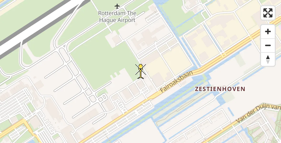 Routekaart van de vlucht: Lifeliner 2 naar Rotterdam The Hague Airport