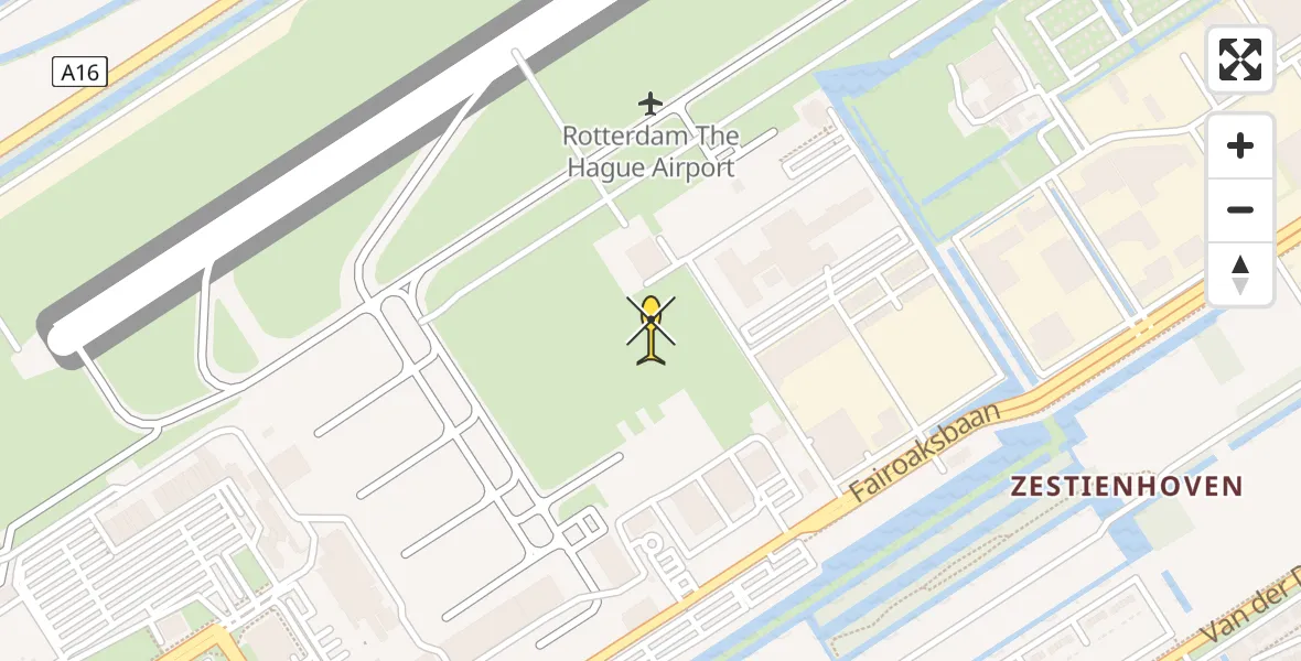 Routekaart van de vlucht: Lifeliner 2 naar Rotterdam The Hague Airport