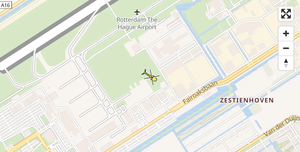 Routekaart van de vlucht: Lifeliner 2 naar Rotterdam The Hague Airport