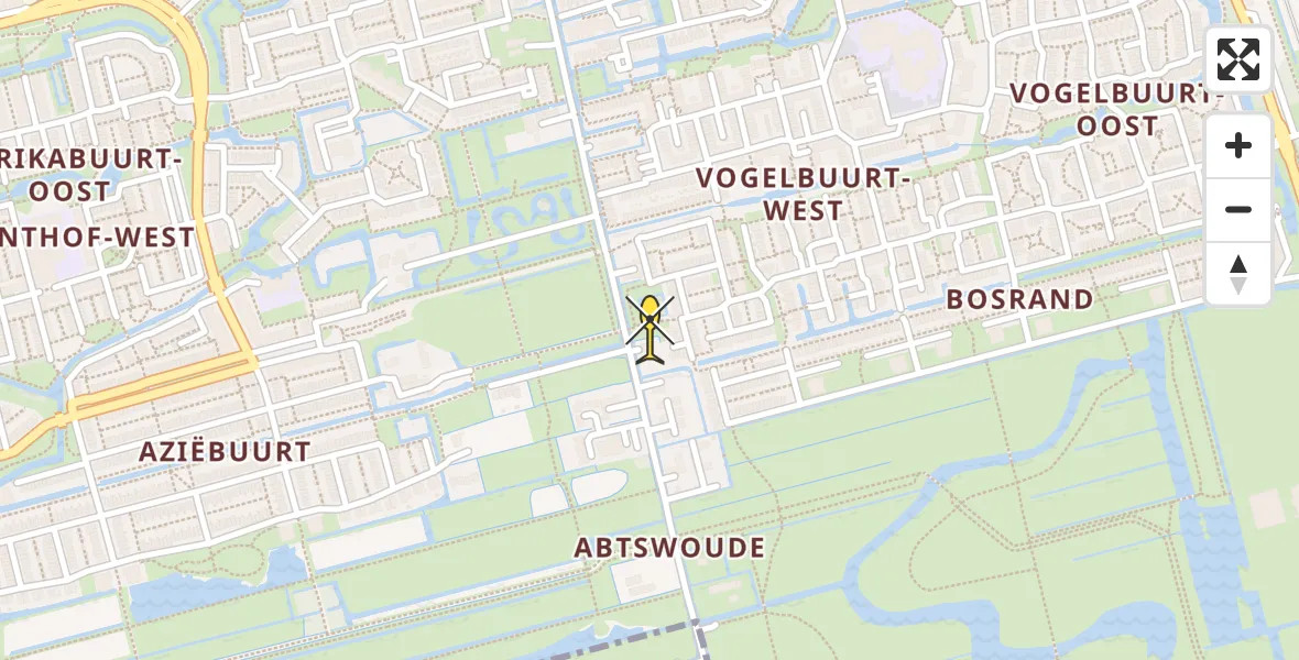 Routekaart van de vlucht: Lifeliner 2 naar Delft
