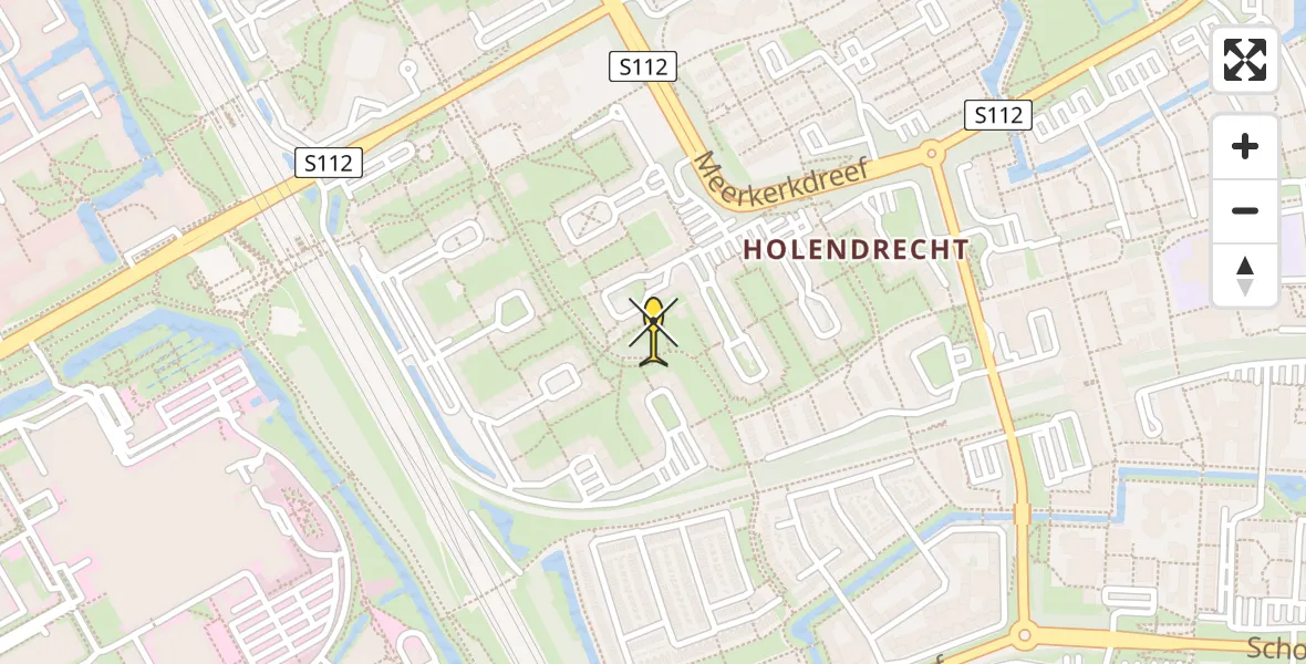 Routekaart van de vlucht: Lifeliner 1 naar Academisch Medisch Centrum (AMC)