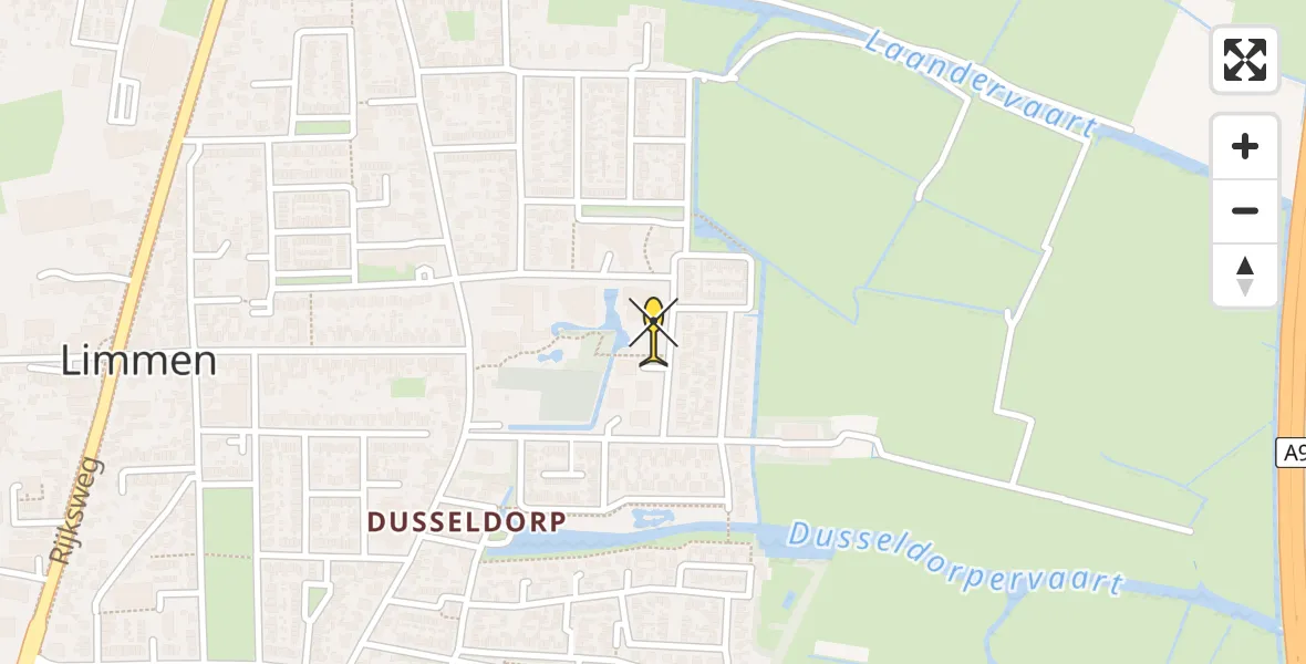 Routekaart van de vlucht: Lifeliner 1 naar Limmen