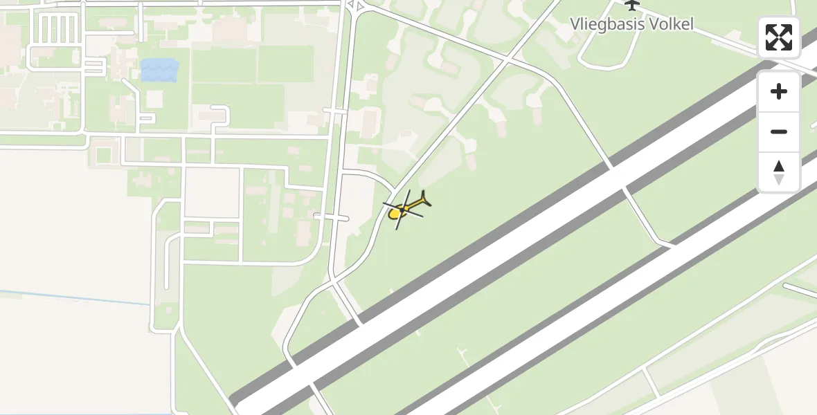 Routekaart van de vlucht: Lifeliner 3 naar Vliegbasis Volkel