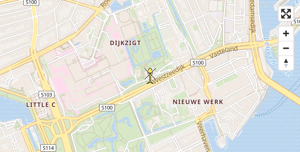 Routekaart van de vlucht: Lifeliner 2 naar Erasmus MC