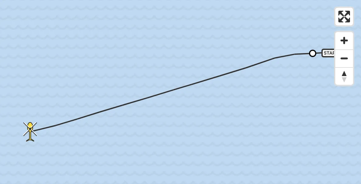 Routekaart van de vlucht: Kustwachthelikopter naar 