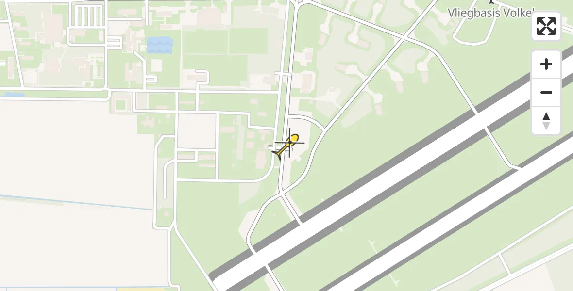 Routekaart van de vlucht: Lifeliner 3 naar Vliegbasis Volkel